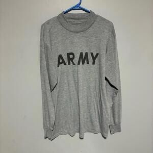 Gray Long Sleeve 'ARMY' Shirt size 2XL